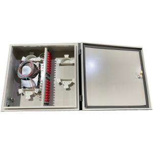 Quality 48 Core Wall Mount Fiber Distribution Box Outdoor Waterproof 48F LCD Adapter wholesale