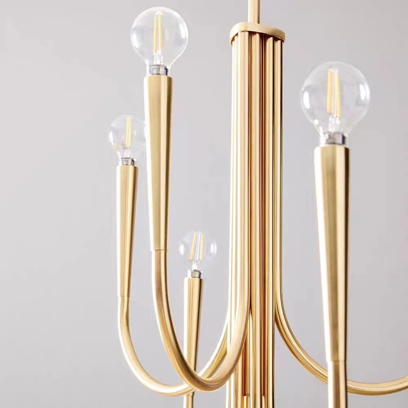 Retro Style Swoop Arm Chandelier Living Room Luxury American pendant lamp best lighting(WH-AP-570)