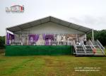 White Aluminum and PVC Luxury Wedding Tents with Solid Sidewalls for 500 People