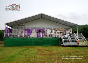 Quality White Aluminum and PVC Luxury Wedding Tents with Solid Sidewalls for 500 People Capacity Weddings and Parties wholesale