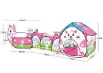 School Bus Shaped Children's Pop Up Toy Tent , Foldable Pop Up Playhouse Tent