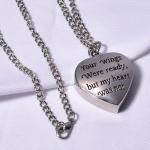 Personalized Sublimation Heart Necklace Blanks For Sublimation Printing