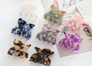 Quality Acetic acid kids girls plate butterfly animal accessories grip hair clip with teeth hair clip cross border accessories wholesale