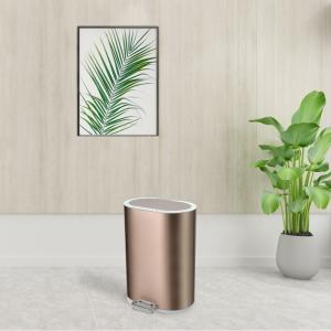 Quality Slim 6 Liter Rustproof Mini Stainless Steel Trash Can wholesale