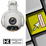 800g Weight Infrared Laser Ranging Drone Gimbal Pod 8KM Recognition Distance