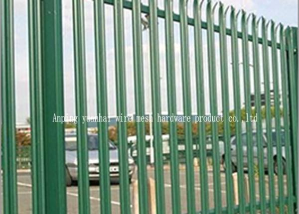 Cheap Hot Dipped Galvanised Steel Security Fencing , Palisade Security Fence for sale
