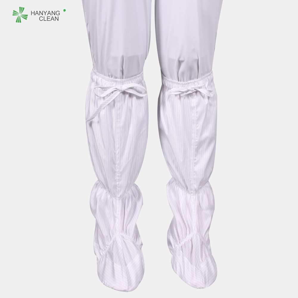 ESD PU Long Clean Room Booties With 10e6-10e7Ohm Surface Resistance