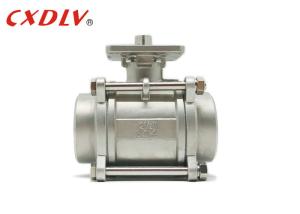Quality CF8M 1000wog Hydraulic BSPT 1 2 Inch Threaded Ball Valve Price Stainless Steel wholesale