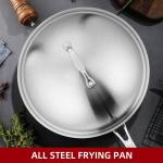 18/8 Stainless Steel Kitchen Non Stick Cooking Pot Wok With SS Lid