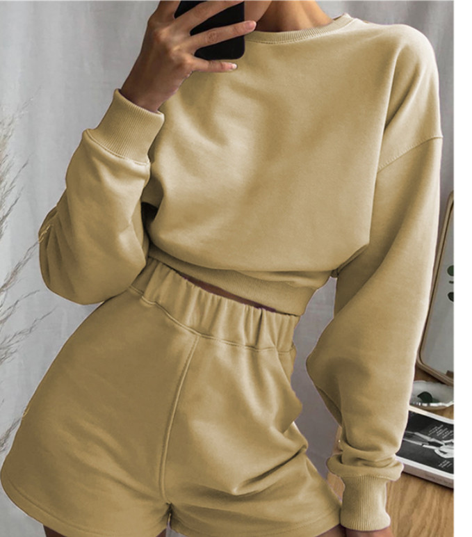 Blank Sweatshirt Women Private Label Shorts Set Best High Street Loungewear