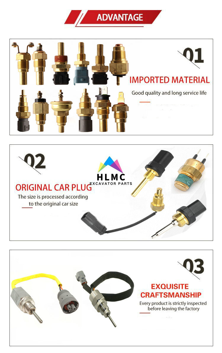 Replacement 256-6454 T407354 Water Temperature Sensor 3512C 3516B C1.7 C13 C15 C18 C2.2 C2.8 C3.6 C4.4