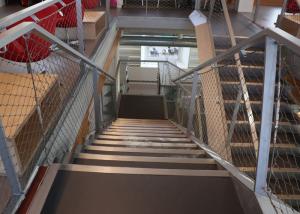 Quality Stainless Steel SS304 Staircase Netting With Ferrule Cable Rope Mesh 2.0 Mm Wire wholesale