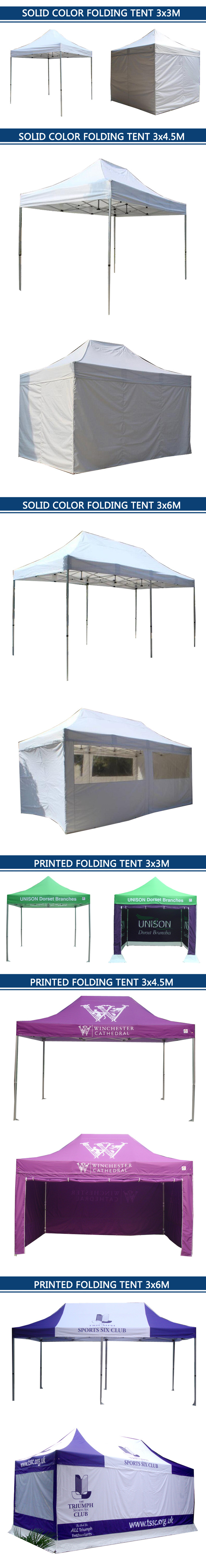 Anti UV 4X4 Marquee Canopy Tent CMYK Heat Transfer Printing With Wall
