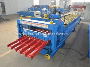 Quality Steel Roof Glazed Tile Roll Forming Machine Professional 18 Stations wholesale