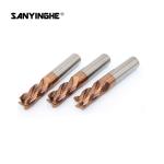 HRC58 Tungsten Carbide Roughing End Mills 4mm 5mm Milling Cutter For Metal