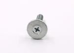 Hex Neck Flat Round Head Screw , Phillips Drive Small Flat Head Screws