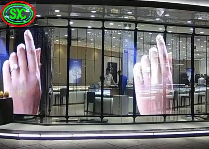 P2.5 P2.6 P3.91 Transparent LED Screen High Brightness Outdoor Window Glass LED Screen Display