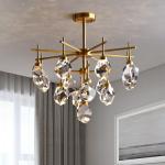 Modern Diamond Crystal Chandelier In Living Room minimalist chandelier(WH-CY-193