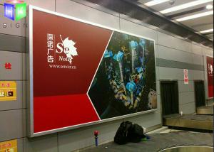 Quality Aluminum Advertising Lightbox Frameless Picture Frames For Railway Station wholesale