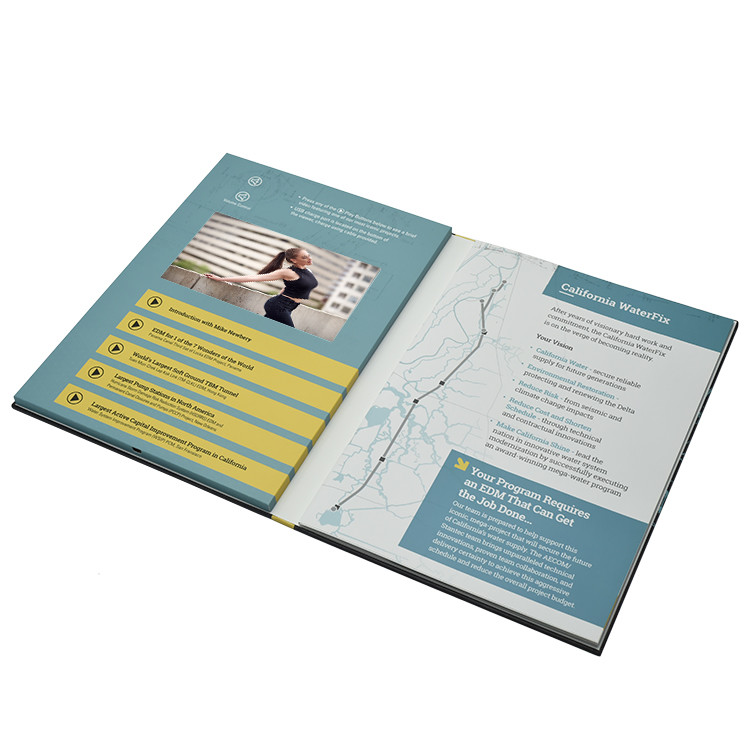 Video brochure supplier price 4.3/5/7/10.1 inch Thank you video card LCD video book