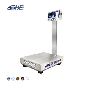 Quality Stainless Steel Square Pole Printing Industrial Platform Scale 60cm*80cm wholesale