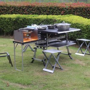 Quality Multifunctional Aluminum Camping Table for Easy Cooking and BBQ in Outdoor Activities wholesale