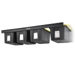 Wall Mounted Garage Storage Rack for Heavy Duty Metal Bins in Warehouse Tote