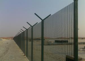 Quality 12.7x76.2mm Mesh Hole 358 Welded Mesh Security Fence For Airport / Walkway wholesale