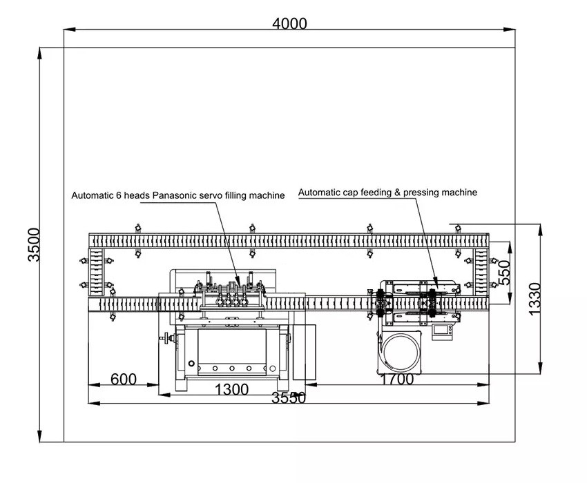 Automatic 4 Heads Sauce Bottling Machine Ketchup Filling Machine With Feeding Pump