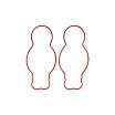 Hair Rubber Irregular Shaped Parts Rubber Special Shaped OEM ODM