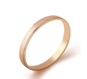 Quality Rose Gold Matte Couple Engagement Rings Elegant Fashion Jewelry Stainless Steel Ring wholesale