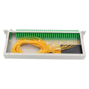 Quality 19in Fiber Optic Cable Junction Box Rack Mounted Fiber Splitter Box 1X32 wholesale