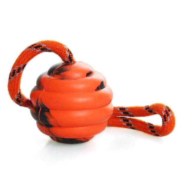 Cheap Durable Dog Tough Chew Toys Interactive Rubber Ball 2.4 Inch 100% Safe Material for sale
