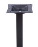 2802 Black Metal Table Legs / Restaurant Table Bases For Granite Tops