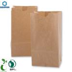 Sachet Biodegradable PLA Kraft Stand Up Paper Bags Eco Friendly
