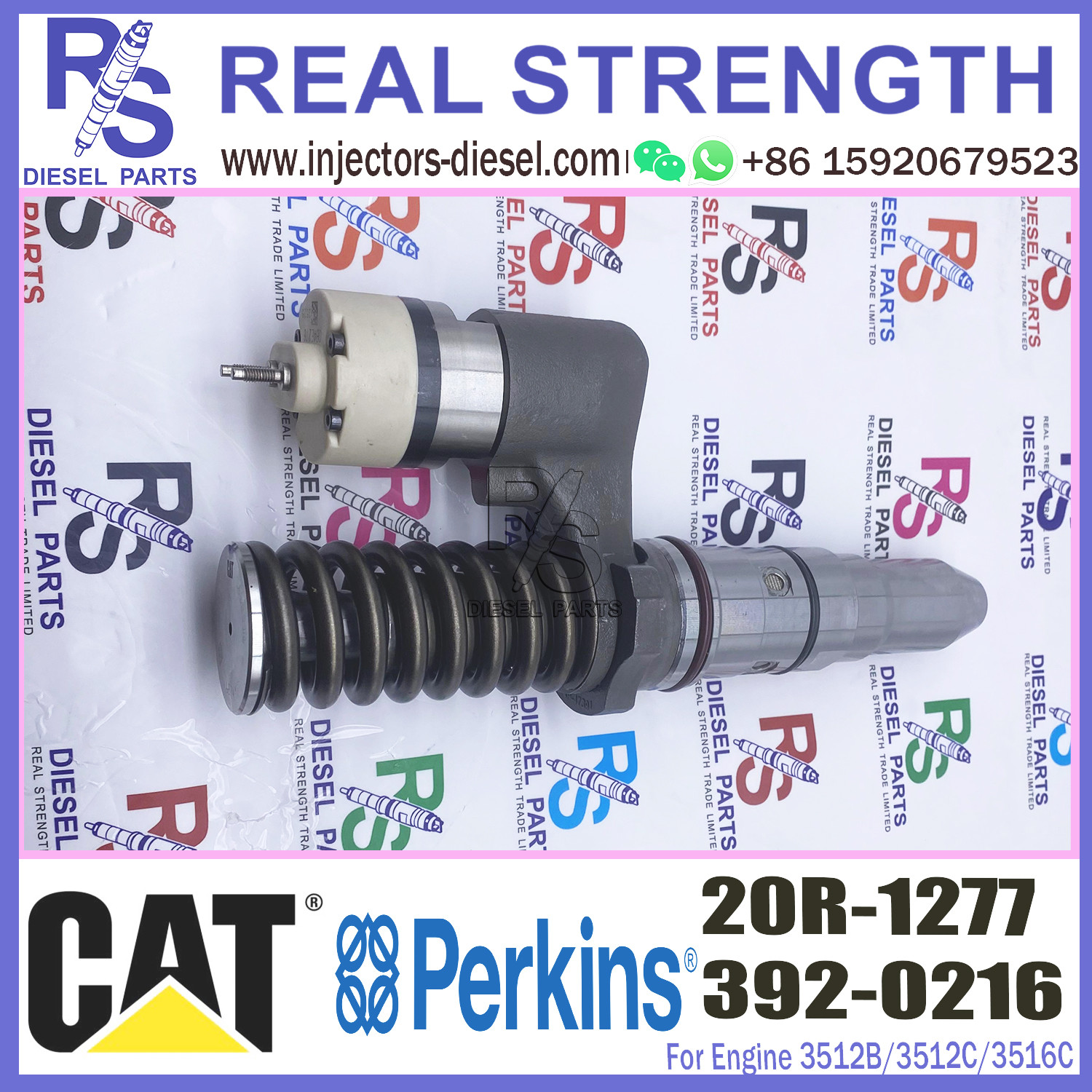 Diesel injector nozzle 3920216 20R-1277 20R1277 for 3512B 3512C 3516C engine fuel injector