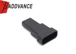 12 Pin Black Waterproof Automotive Electrical Connectors Male Housing