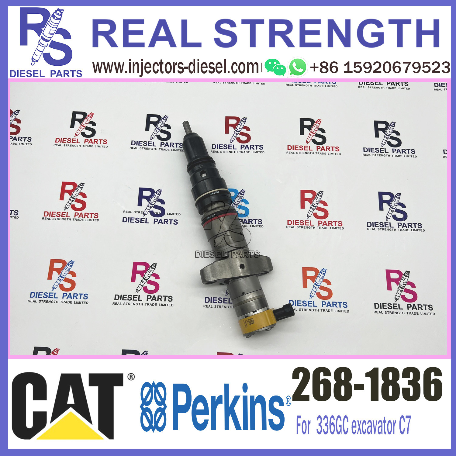 System Diesel Fuel Injector 268-1835 268-1836 , C7 injector parts 2681835 2681836