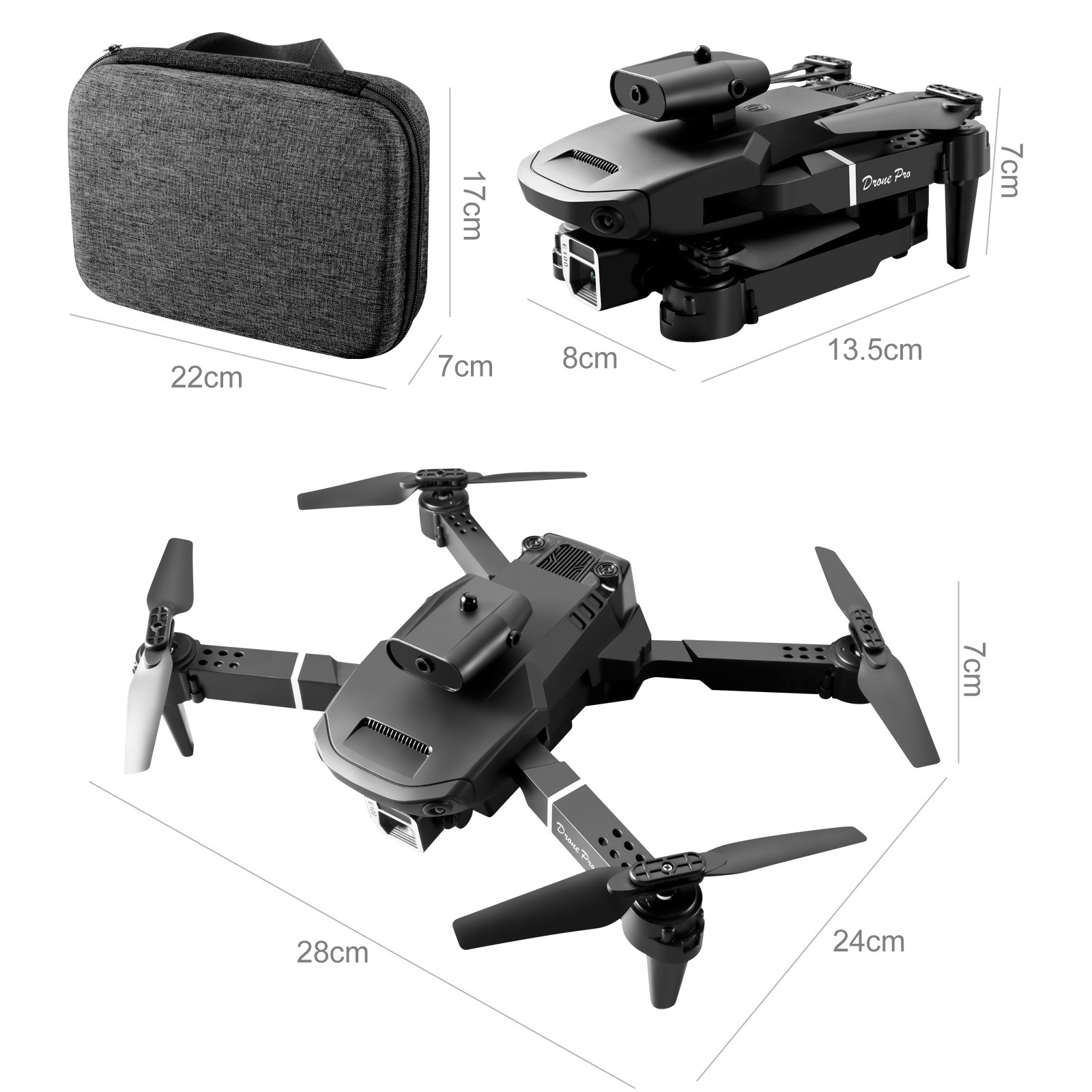 Toy Drones for Kids Radio Control Toy Folding Quadcopter Real-Time Transmission Drone