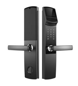 Quality HOMSH Eye Scanner Door Lock 50-100 User Capacity Silver Color wholesale
