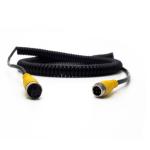 RoHS Car Camera Accessories 5m 4 Pin Aviation Cable Spring Extension Wire For