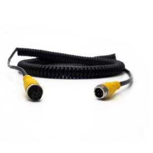 Quality RoHS Car Camera Accessories 5m 4 Pin Aviation Cable Spring Extension Wire For Car Reversing Camera wholesale