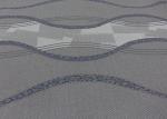 260gsm Mattress Quilting Fabric Linen Gray Polyester Knitted Jacquard Protective