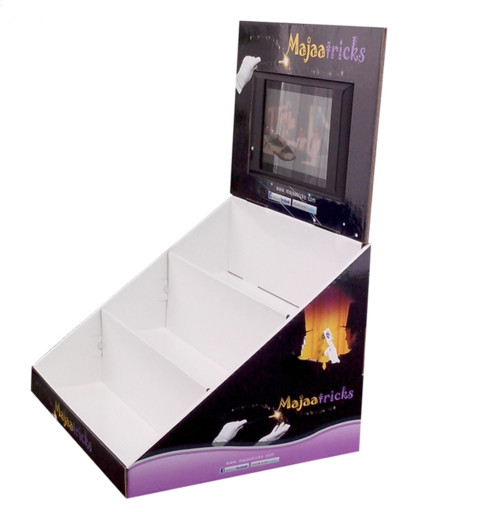 LCD video point of purchase video display, video advertising screen for PDQ/CDU/FSDU