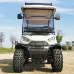 Luxury Electric Golf Cart White Compact And Ecofriendly Design With Comfortable