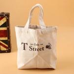 Recycled Shoulder Embroidered Canvas Tote Bags With Zipper
