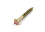 Yellow Zinc Plated Mild Steel Square Head Concrete Nails Screws