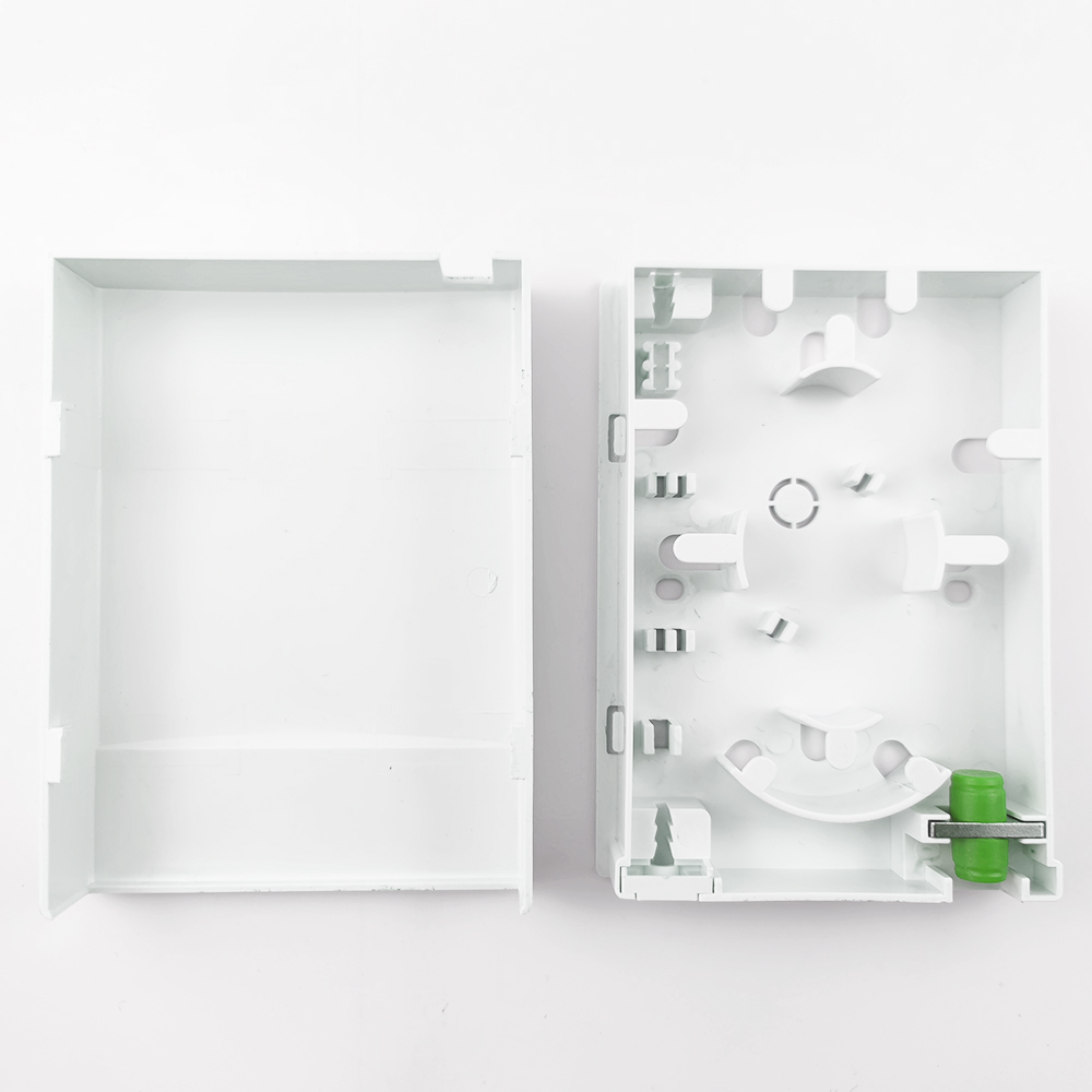 2 Cores FC/APC Plastic Fiber Optic Faceplate Socket Panel for Indoor FTTH Network