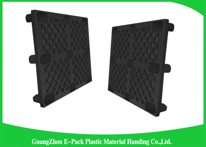 Anti - Slip Industrial HDPE Nestable Plastic Pallets With Durable Solid Deck