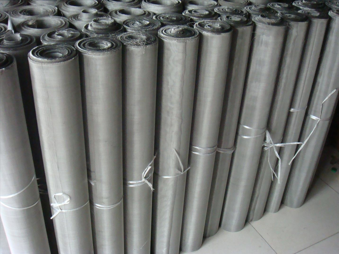 Custom 316l Plain Twill Dutch Weave Stainless Steel Iron Wire Mesh Cloth Rolls